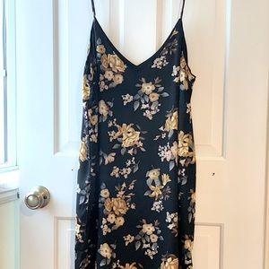 Forever 21 black floral dress